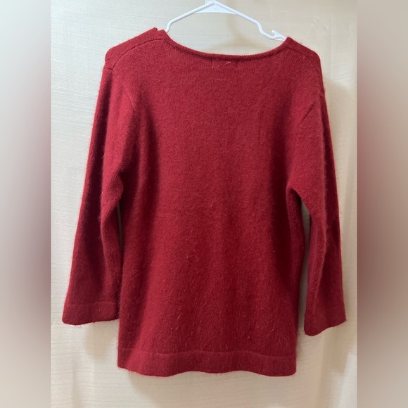 Beechers Brook Vintage Red Angora Blend Sweater Size Large SO SOFT luxury - Picture 7 of 7